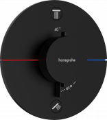 HANSGROHE SHOWER SELECT COMFORT S термостат для 2х потребителей, СМ, цвет чёрный матовый 15554670