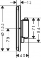 HANSGROHE SHOWER SELECT COMFORT S термостат для 2х потребителей, СМ, цвет чёрный матовый 15554670 2 – techzone.com.ua
