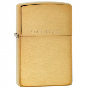 Запальничка Zippo Classic Brushed Solid Brass 204 1 – techzone.com.ua