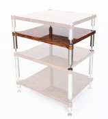 Модуль стійки NEO Quattron Segment 222mm Glossy Walnut + stainless steel 1 – techzone.com.ua Модуль стійки NEO Quattron Segment 222mm Glossy Walnut + stainless steel 1 – techzone.com.ua