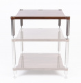 Модуль стійки NEO Quattron Segment 222mm Glossy Walnut + stainless steel 2 – techzone.com.ua