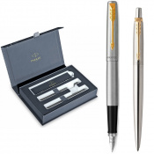 Набір Parker JOTTER Stainless Steel GT FP+BP (перова + кулькова) 1 – techzone.com.ua