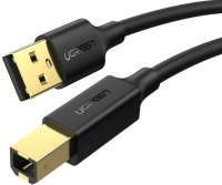 Кабель UGREEN US135 USB-A 2.0 - USB-B 2.0 Cable, 2 m Black 20847