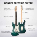 Donner Music DST-400 Electric Guitar Dark Green EC1384 2 – techzone.com.ua