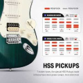 Donner Music DST-400 Electric Guitar Dark Green EC1384 4 – techzone.com.ua