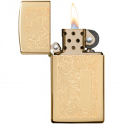 Запальничка Zippo 1652 B Venetian High Polish Brass 3 – techzone.com.ua Запальничка Zippo 1652 B Venetian High Polish Brass 3 – techzone.com.ua