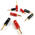 Роз'єм CHORD Crimp Gold Banana Plug Black Cap (шт) 2 – techzone.com.ua