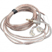 Knowledge Zenith OFC Cable With Mic 2pin C Silver