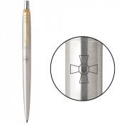 Ручка кулькова Parker JOTTER Stainless Steel GT BP Емблема ЗСУ 16032_W001b 1 – techzone.com.ua