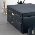 Шкатулка для хранения 20-ти часов Friedrich Lederwaren Dynasty XXL темно-синяя | 27035-5 10 – techzone.com.ua