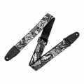 LEVY'S MP2TAT-001 2″ Tattoo Series Poly Guitar Strap - B&W Clowns 1 – techzone.com.ua