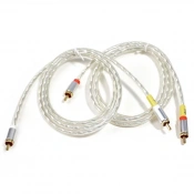 Аудіокабель Tone Factory RCA to RCA (M/M) 1.2m Silver (9120097824462) 2 – techzone.com.ua