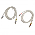 Аудіокабель Tone Factory RCA to RCA (M/M) 1.2m Silver (9120097824462) 3 – techzone.com.ua