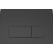 GEBERIT DELTA50 змивна клавіша,для подвійного змиву, пластик, чорний матовий 115.119.14.1