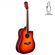 Акустическая гитара Alfabeto WG150 (3 Tone Sunburst) (T03) + чехол 1 – techzone.com.ua