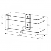 Тумба для ТВ Sonorous PL 3400-C-INX 2 – techzone.com.ua Тумба для ТВ Sonorous PL 3400-C-INX 2 – techzone.com.ua