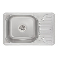 Кухонна мийка Lidz 6642 0,8 мм Satin (LIDZ664208SAT) 1 – techzone.com.ua