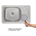 Кухонна мийка Lidz 6642 0,8 мм Satin (LIDZ664208SAT) 3 – techzone.com.ua