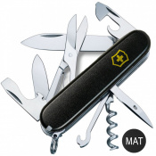Складной нож Victorinox CLIMBER MAT черный матовый лак с желт.лого 1.3703.3.M0008p