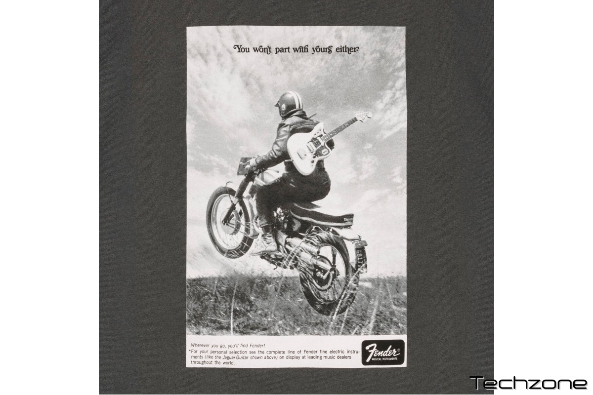 Футболка FENDER VINTAGE AD TEE MOTORCYCLE RIDER S 2 – techzone.com.ua