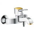 HANSGROHE METROPOL Classic смеситель для ванны однорычажный, хром/золото 31340090 1 – techzone.com.ua