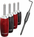 AUDIOQUEST spc 1007 Series Banana Silver set of 4 – techzone.com.ua