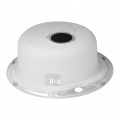 Кухонна мийка Qtap D490 0,8 мм Micro Decor (QTD490MICDEC08) 5 – techzone.com.ua