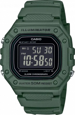 Чоловічий годинник Casio Standard Digital W-218H-3BVEF – techzone.com.ua