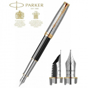 Ручка перова Parker SONNET Metal & Black Lacquer GT FP18 F 68 111 7 – techzone.com.ua Ручка перова Parker SONNET Metal & Black Lacquer GT FP18 F 68 111 7 – techzone.com.ua