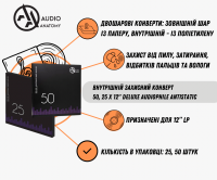 Внутрішні конверти Audio Anatomy 50 X 12" Deluxe Audiophile Antistatic Inner Sleeves White 3 – techzone.com.ua