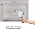 Мийка для кухні інтегрована Lidz Handmade H5845 (LDH5845BRU35384) Brushed Steel 3,0/1,0 мм 2 – techzone.com.ua