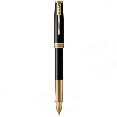 Ручка перьевая Parker SONNET Black Lacquer GT FP18 F 86 011 – techzone.com.ua