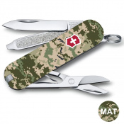 Складаний ніж Victorinox CLASSIC SD ARMY Піксель з черв. Лого 0.6223.3.W3941pw 2 – techzone.com.ua