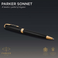 Ручка шариковая Parker SONNET Matte Black GT BP 84 832 3 – techzone.com.ua