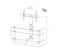 Стійка під телевізор Sonorous PL 2434-B-INX 2 – techzone.com.ua Стійка під телевізор Sonorous PL 2434-B-INX 2 – techzone.com.ua