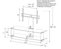 Стойка для ТВ Sonorous PL 2000-C-SLV 2 – techzone.com.ua Стойка для ТВ Sonorous PL 2000-C-SLV 2 – techzone.com.ua