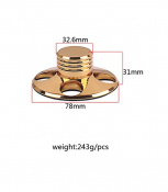 Притиск (клемп) для вінілових платівок LP SOUND CL-G Gold 3 – techzone.com.ua Притиск (клемп) для вінілових платівок LP SOUND CL-G Gold 3 – techzone.com.ua