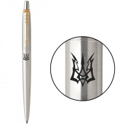 Ручка кулькова Parker JOTTER Stainless Steel GT BP Тризуб-Блискавка 16032_T056b 1 – techzone.com.ua