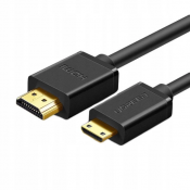 Кабель UGREEN HD108 miniHDMI to HDMI, 1.5 m, v2.0 UltraHD 4K-3D Black 11167 2 – techzone.com.ua