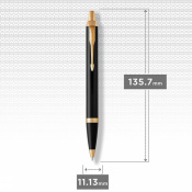 Ручка кулькова Parker IM Black GT BP Бойовий Кролик 22032_Z202y 4 – techzone.com.ua