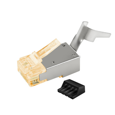 Штекери SCP SIMPLY45 Shielded External Ground Standard WE/SS RJ45 PLUGS 10G Cat7a/7/6a – techzone.com.ua