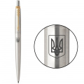 Ручка шариковая Parker JOTTER Stainless Steel GT BP Герб Украины 16032_T005b 1 – techzone.com.ua