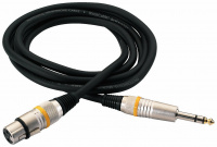 Кабель для мікрофону ROCKCABLE RCL30383 D6F BA - Microphone Cable - XLR (f) / TRS Jack (3m)