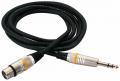 Кабель для мікрофону ROCKCABLE RCL30383 D6F BA - Microphone Cable - XLR (f) / TRS Jack (3m) 1 – techzone.com.ua