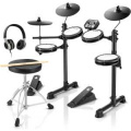 Donner Music DED-80 5 Drums 3 Cymbals with Drum Throne/ Sticks/ Headphone/ Audio Cable EC3414 1 – techzone.com.ua