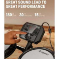 Donner Music DED-80 5 Drums 3 Cymbals with Drum Throne/ Sticks/ Headphone/ Audio Cable EC3414 4 – techzone.com.ua