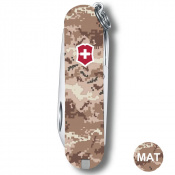 Складаний ніж Victorinox CLASSIC SD ARMY Піксель пісочний з черв. Лого 0.6223.7.W3945pw 3 – techzone.com.ua