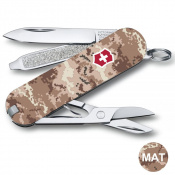 Складной нож Victorinox CLASSIC SD ARMY Пиксель песочный с крас. Лого 0.6223.7.W3945pw 2 – techzone.com.ua