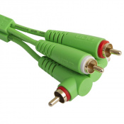 Кабель UDG Set RCA Straight-RCA Angled Green 3m (U97005GR) 1 – techzone.com.ua