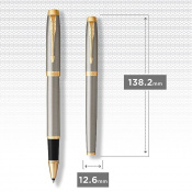 Набор ручек Parker IM Brushed Metal GT RB+BP (роллер + шариковая) 2093217 7 – techzone.com.ua Набор ручек Parker IM Brushed Metal GT RB+BP (роллер + шариковая) 2093217 7 – techzone.com.ua